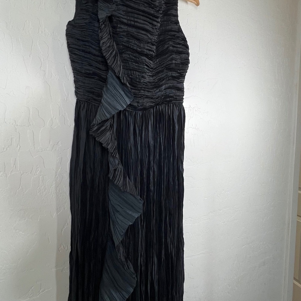 Ulla Johnson Circe Gown Noir Black Pleated Sleeveless Maxi Dress Size 2 - Picture 4 of 15